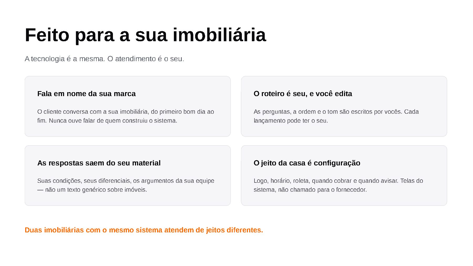 Slide 5: Feito para a sua imobiliária